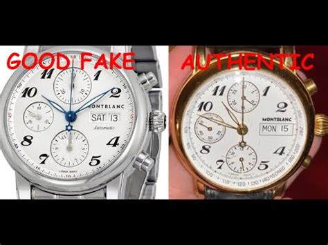 real vs fake montblanc watch|mont blanc counterfeit watch.